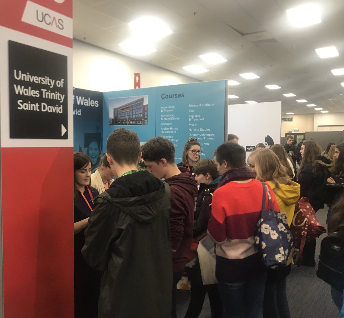 Busy start to the Bristol UCAS fair. Come and see us on stand 138 👋 #notbusinessasusual