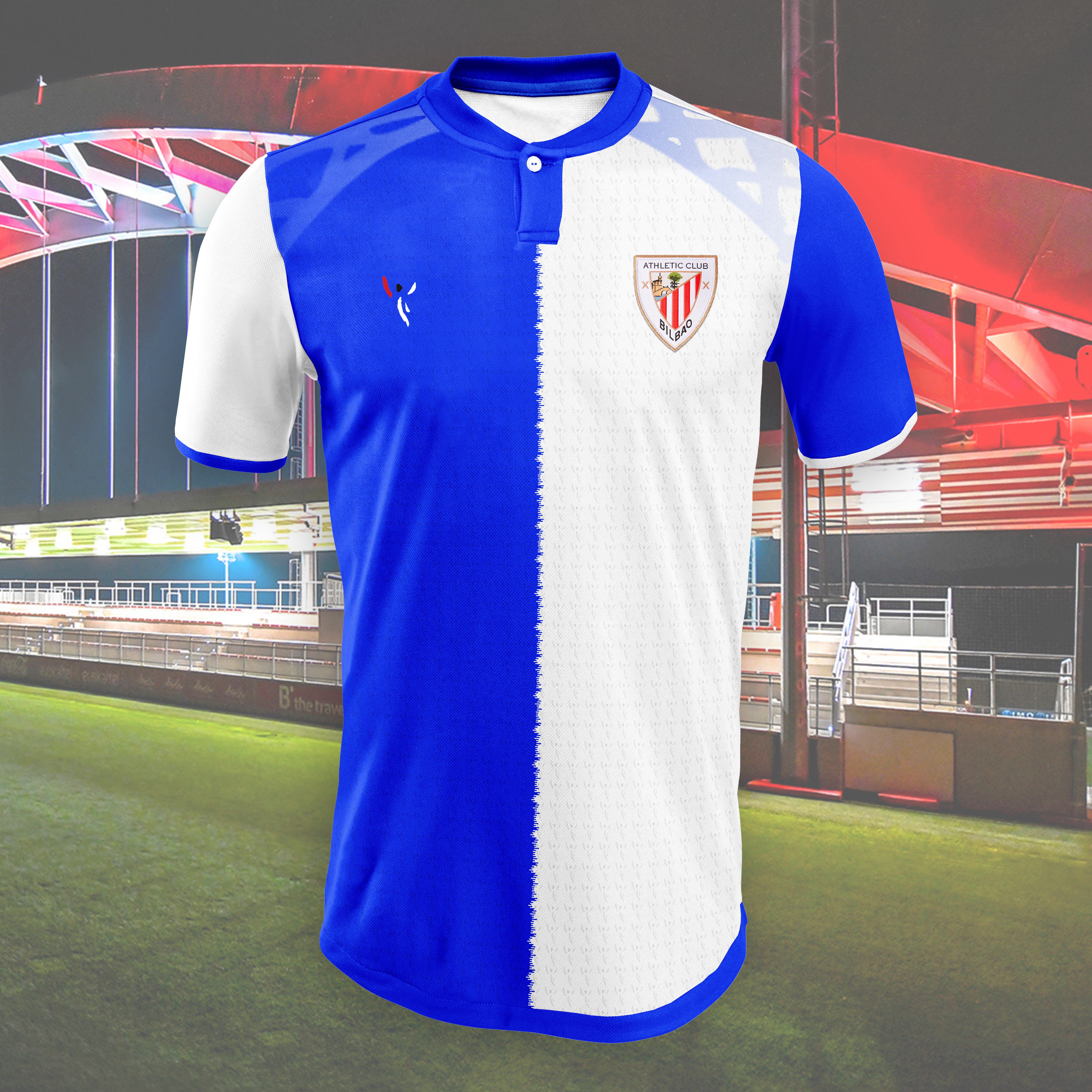 Athletic azul y blanco