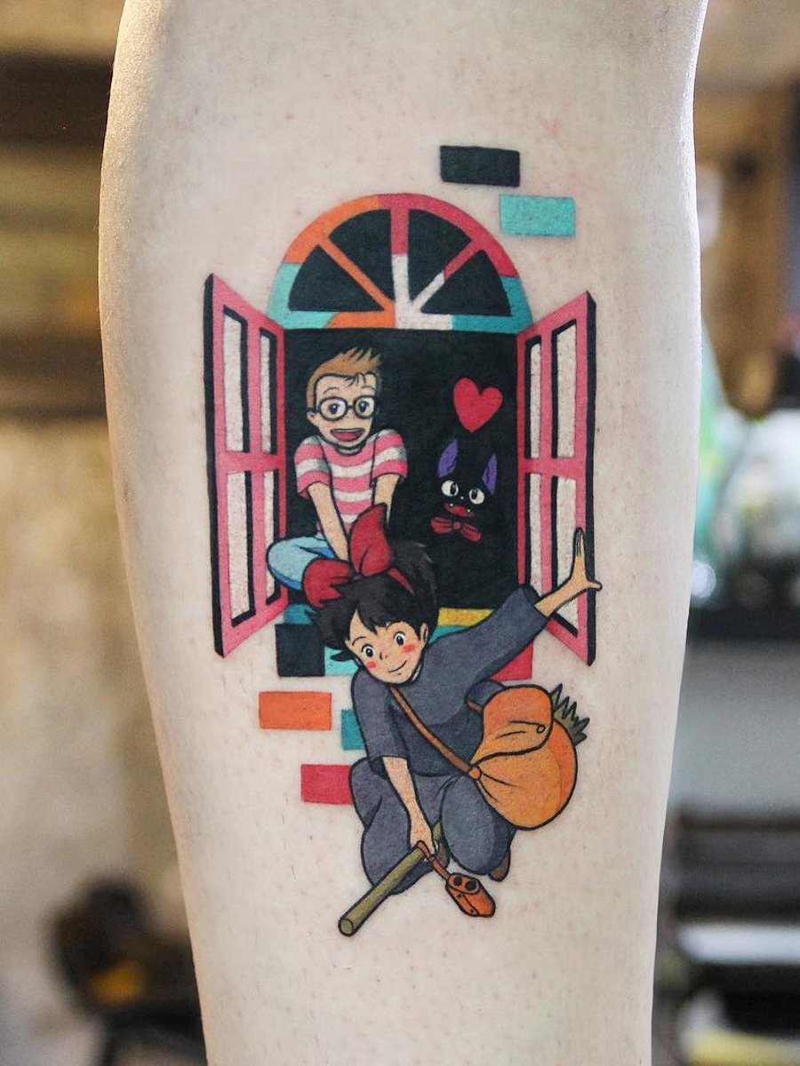 Sangjin \u003e Kiki's Delivery Service (Majo no Takkyūbin) #tattoo #ink #art, image size:900x1200