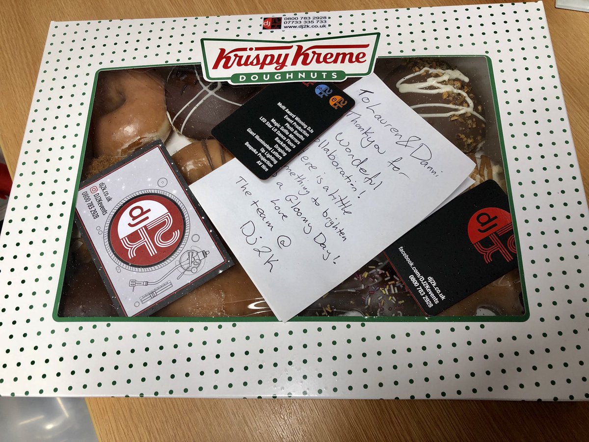 We always appreciate a donut! Thank you so much to the wonderful <a href="/DJ2Kevents/">South East DJs (UK)</a> for the thoughtful present ❤️😊 #bestdj #weddings #surreywedding
