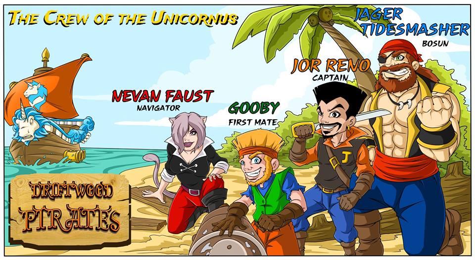 DriftwoodPirat1's tweet photo. The Crew of the Unicornus! #comic #comics #webcomics #Action #ActionComics #Comicbook #fantasy #webcomic #manga #drawing #digitalart #originalart #ComicsGate #comicbook #art #artwork #fantasy #nerd #cartoon #gamer #catgirl #giant #daftboy #captain #pirate #crew #team https://t.co/uVHNHqgH9N