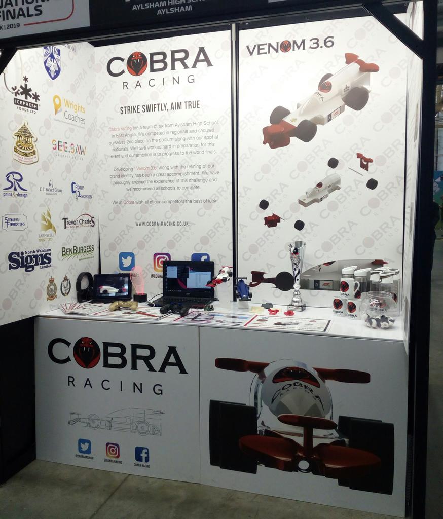 The boards on our pit display are also looking very professional! A huge thanks to See Saw Graphics for the amazing boards! 🐍