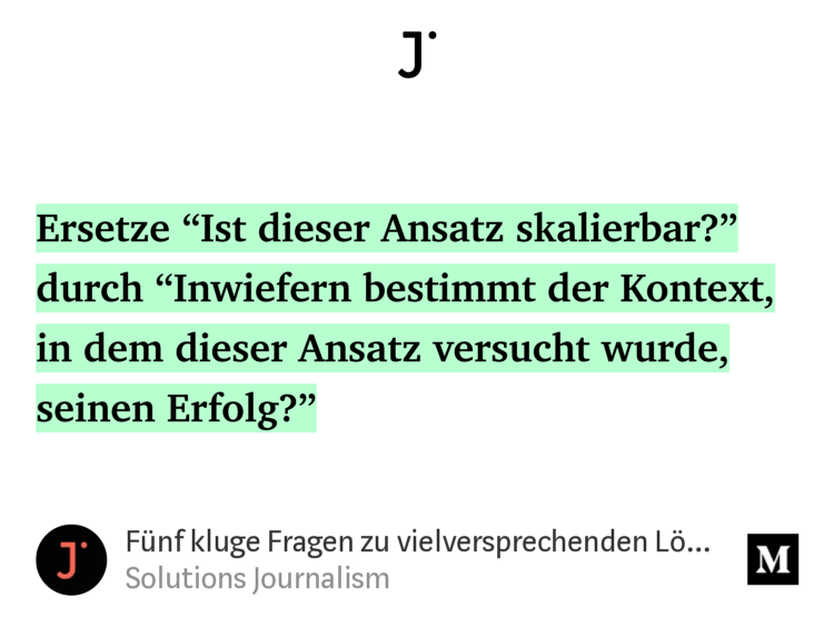 soljourno's tweet photo. "Fünf kluge Fragen zu vielversprechenden Lösungsansätzen" - jetzt auf dem Blog #Lösungsjournalismus https://t.co/C1ReKlV9fU https://t.co/9XfzO6YMyp