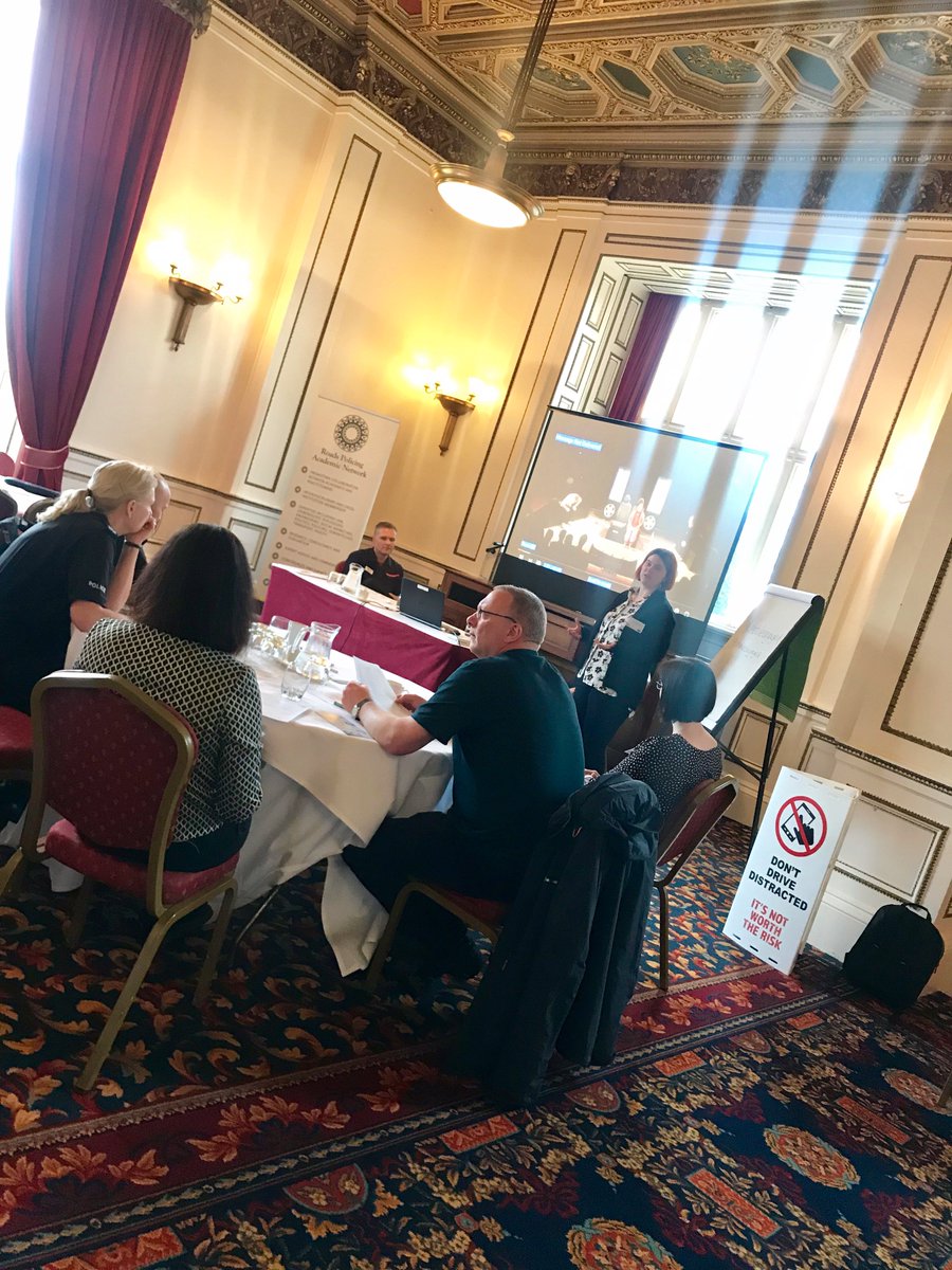 MobileEngaged's tweet photo. Rachel from @NewVicBorderlin and partners from @StaffsFire are now discussing their approach to tackling mobile phone use by drivers and developing road safety through their innovation 'Message Not Delivered'
#MobileEngaged #RoadSafety https://t.co/bdZk7Vsj3M