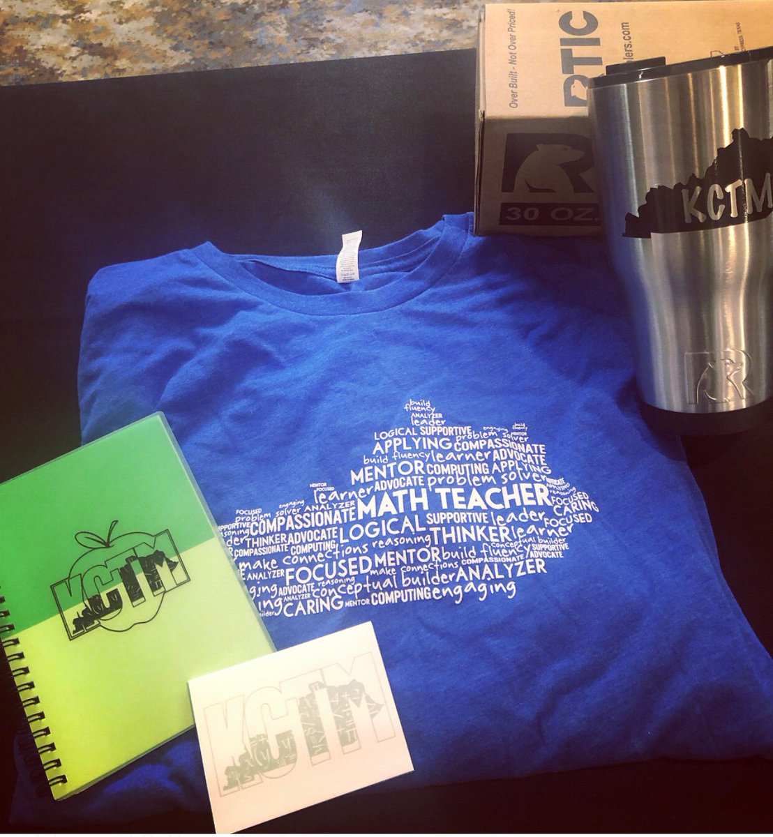 KyCenterforMath's tweet photo. Want to return from conference with some awesome @KCTMky swag?! Today is your last chance to win this collection of KY math goodies! Tell us what you love about the #2019KCMConference with the hashtag #KCTMgiveaway https://t.co/sWWOh0acGi