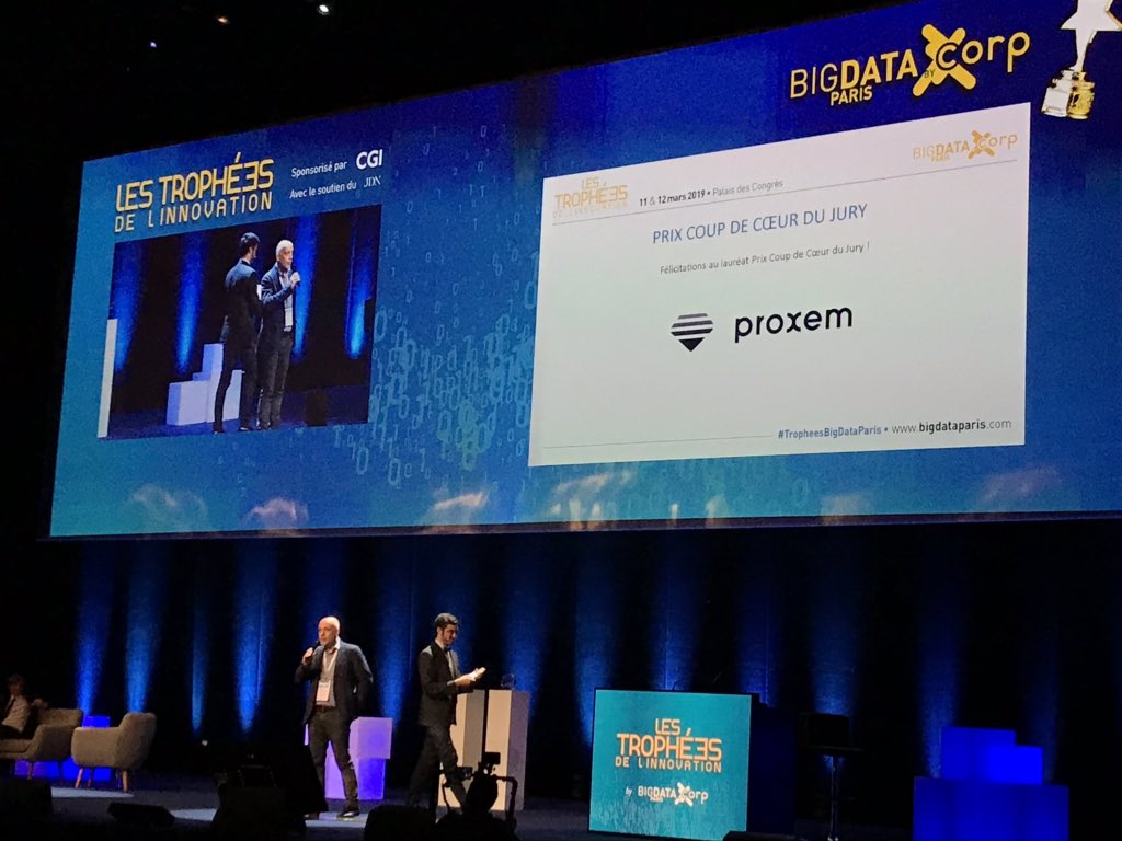 eugeniecabanis's tweet photo. #BigDataParis 

@proxem #Prix coup de cœur du jury : Éditeur de logiciel spécialisé dans l’analyse des #BigText, le tout dans 25 langues ! 🏆💙

#TransfoNum #MBADMB #BigData #Data #BigDataCorp #Innovation https://t.co/DKrlTZ6kTd