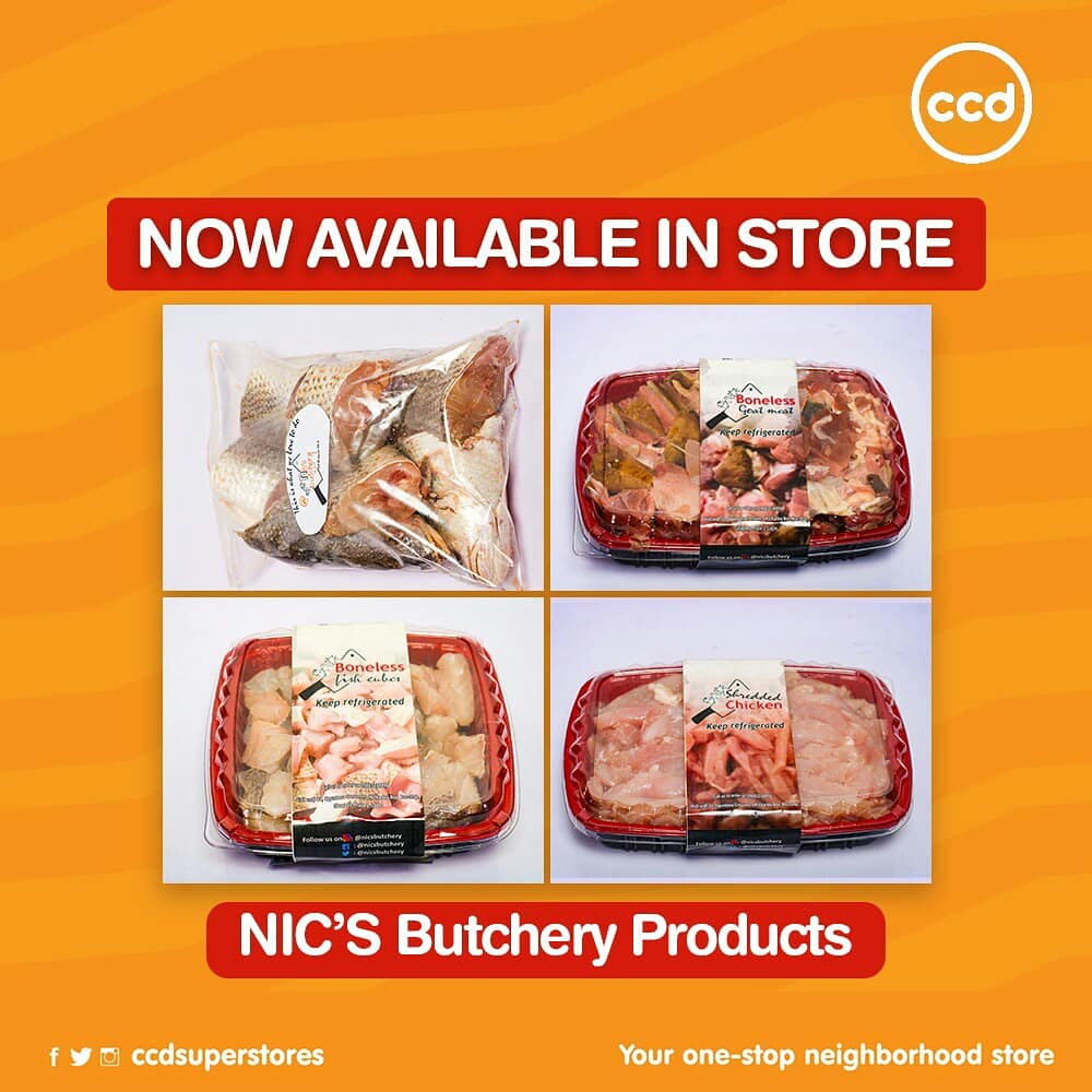 ccdsuperstores's tweet photo. Now you can always get it fresh! 😊
Shop fresh Chicken, Fish, Meat and Goat meat carefully packaged just the way you like it. 

@NicsButchery

#CCDSuperstores #nicsbutchery https://t.co/GL7d80yPwv