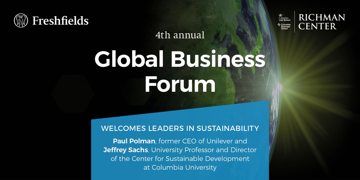 Freshfields's tweet photo. Freshfields is excited to host leaders in sustainability and business from around the world at the 4th annual Global Business Forum in New York City this April. See the full list of speakers here: https://t.co/Iv8DjYhXaE https://t.co/5FmYlz3eP4