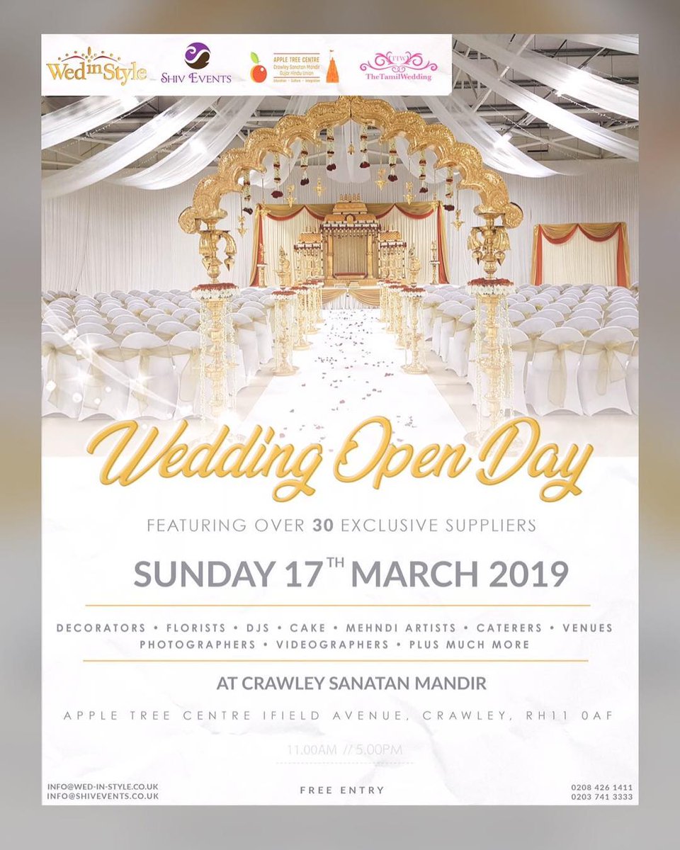 Find us at Wed in Style's wedding open day this Sunday with the best in the Asian wedding industry.