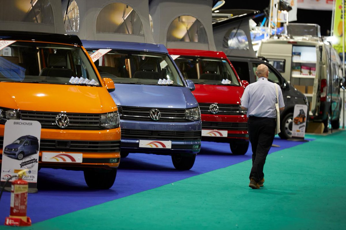 CaravanCampShow's tweet photo. Just a few of the stunning Campervans on display at last months Caravan, Camping and Motorhome Show! #CaravanCampShow https://t.co/RkesDXpX5u