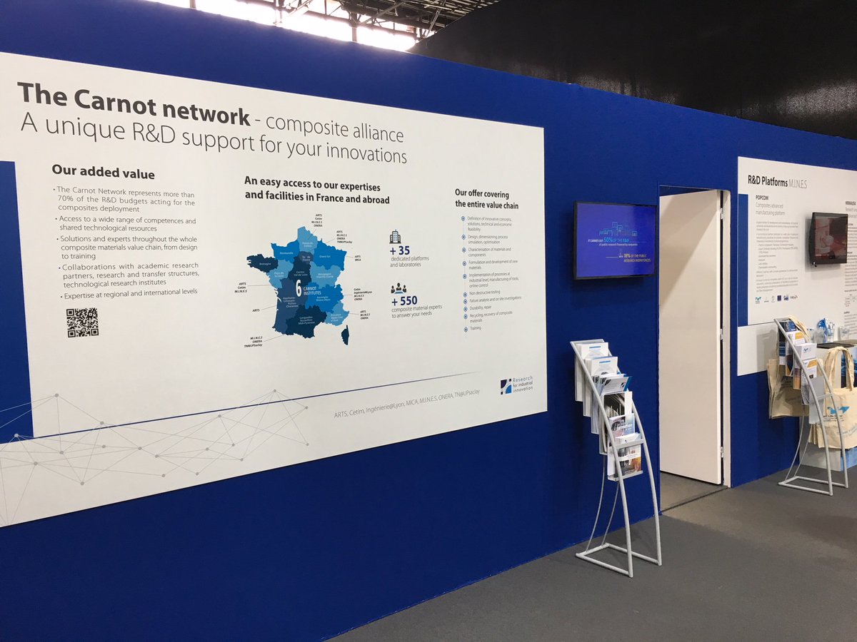 IMT_NordEurope's tweet photo. #JECWorld #JECWorld2019 Espace 6D85 #Composites in Action de la filière Carnot Manufacturing, avec #TPCIM team d’ @IMTLilleDouai + @_ARMINES_ + @carnotmines https://t.co/e406ImEPgu