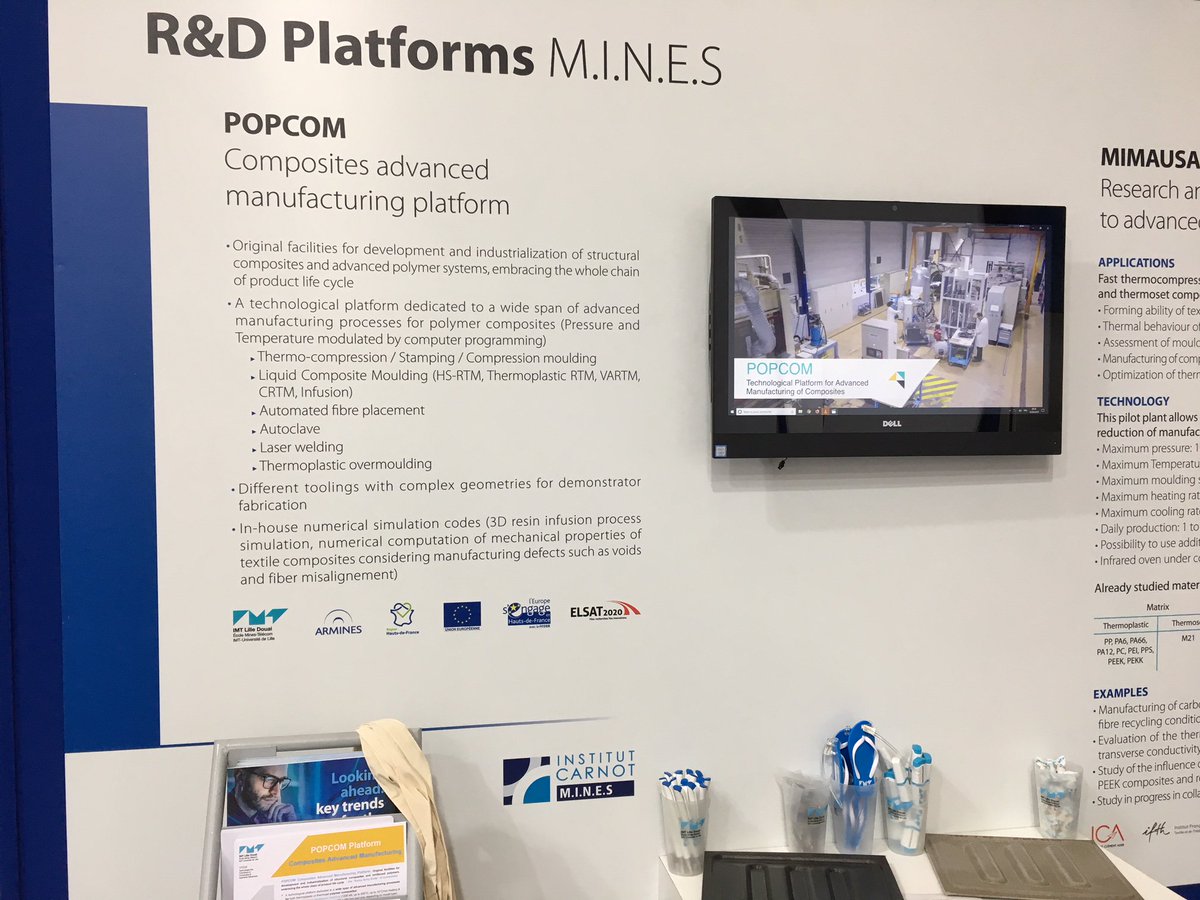 IMT_NordEurope's tweet photo. #JECWorld #JECWorld2019 Espace 6D85 #Composites in Action de la filière Carnot Manufacturing, avec #TPCIM team d’ @IMTLilleDouai + @_ARMINES_ + @carnotmines https://t.co/e406ImEPgu