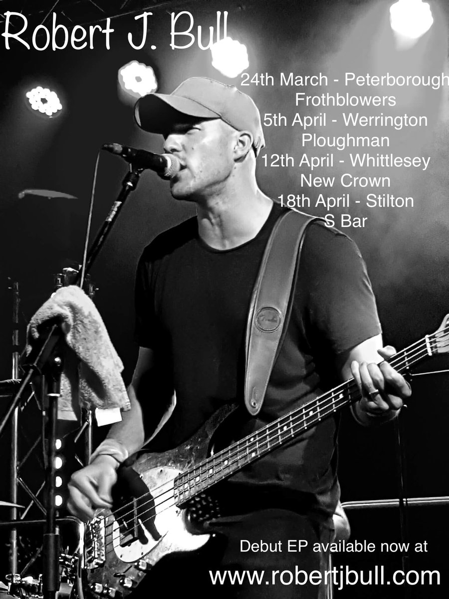 RobertJBull's tweet image. Spring gig dates, looking forward to these, some old songs, some new, some country covers, why the hell not.