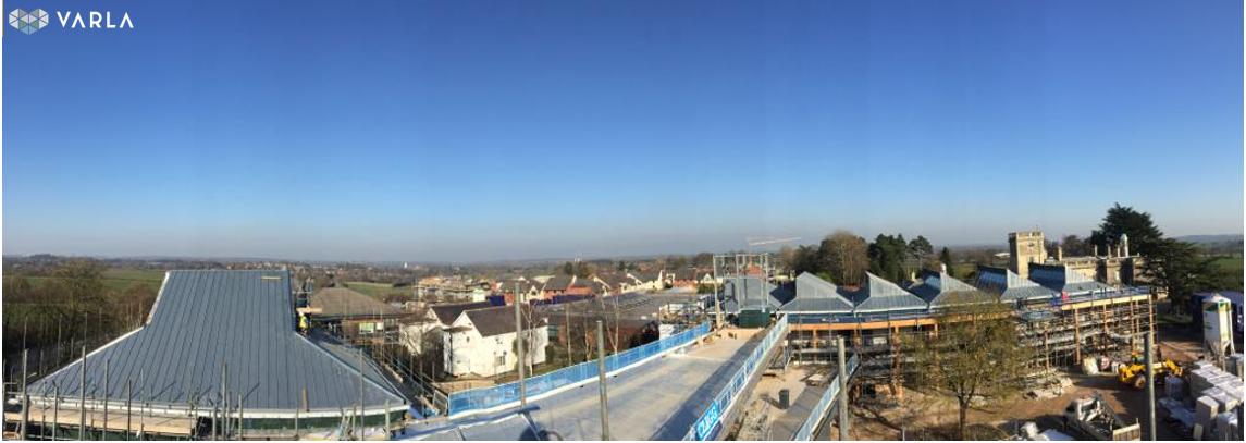 Brackenhurst Campus looking great in the sunshine a few weeks ago. Varla have installed VMZinc Natural standing seam roofing for Cleggs Construction #vmzinc #roofing #college #zinc