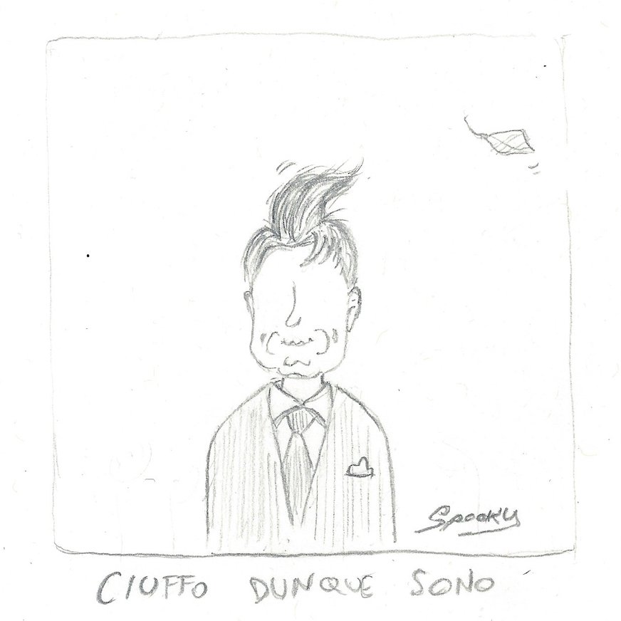 SpookyWDeadman's tweet photo. Ciuffito ergo sum
#Conte #Satira #vento https://t.co/89zUc1jnFo