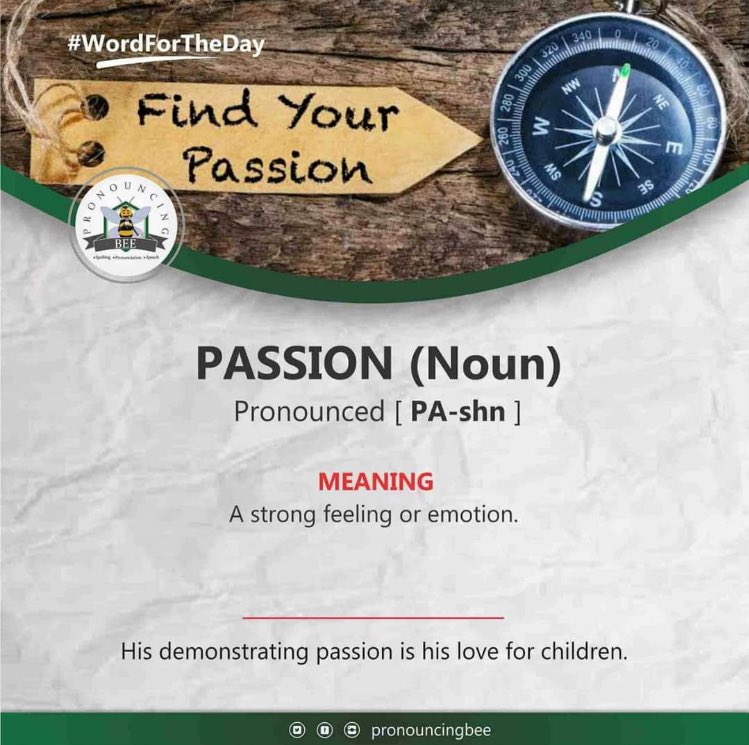 PronouncingBee's tweet image. Word for the day is PASSION. Using the meaning, can you make a sentence with PASSION? 😁😁😁

#pronouncingbee #pbee #passion #wordfortheday #childrensbooks #words #teacherspayteachers #lagosmums #lagosschools #lekkilagos #englishwords #longe #younglearners #parents #parentslove