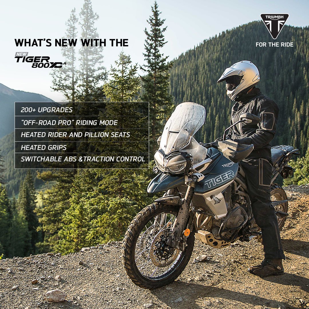 IndiaTriumph's tweet photo. The Tiger 800βs trademark handling, accessible character and category-defining core technologies are the foundation of this bikeβs superb riding experience. The new Tiger 800 XCA is better in absolutely every way.
#MaximumAdventure #Tiger800 #TigerXCA #ForTheAdventure https://t.co/76adNtcfNs