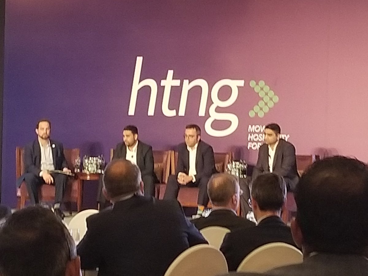 Listening in on a session where frictionless check-in is being debated.  Rohan is doing a nice job representing Hyatt.  #HTNG #MiddleEastConference