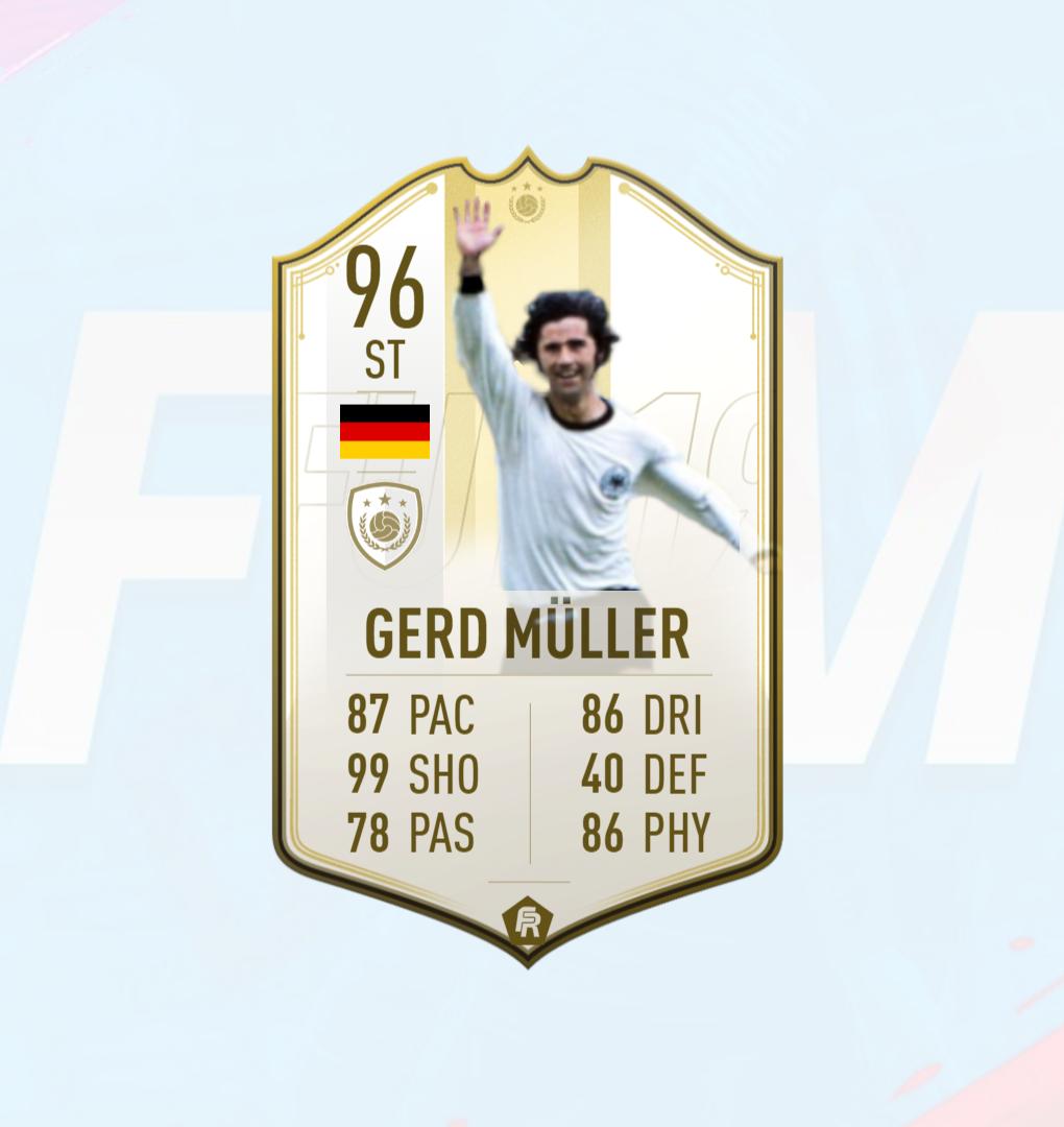 Young Money 101 Fifa21 Trader Ar Twitter German International Icon Record Breaking Goalscorer Gerd Muller 68 Goals In 62 International Apps Prime Icon Moment Concept Using Fifarosters