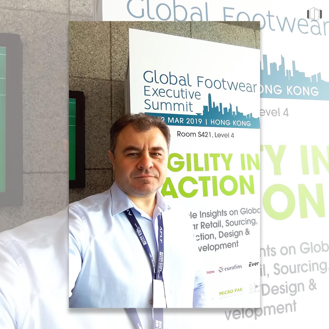 ELSECorp's tweet photo. Andrey Golub @aVg , CTO, #ATOMLab Milan at the Global Footwear Executive Summit | #GFES #APLF #FDRA https://t.co/qoxdIHIJcJ