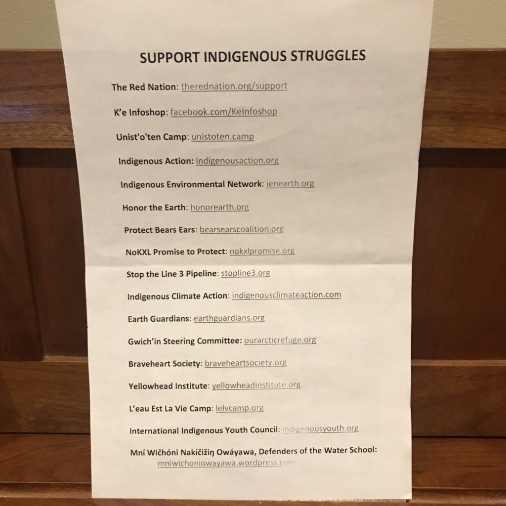 yyzgirl's tweet photo. Anticipating the inevitable question from allies of “what can I do?” #author, #academic & #activist #NickEstes made a list of organizations at the forefront of #Indigenous resistance. #WalktheTalk: learn about them & support them! @torontolibrary @nick_w_estes @Hayden_King https://t.co/AVdLMEQj73