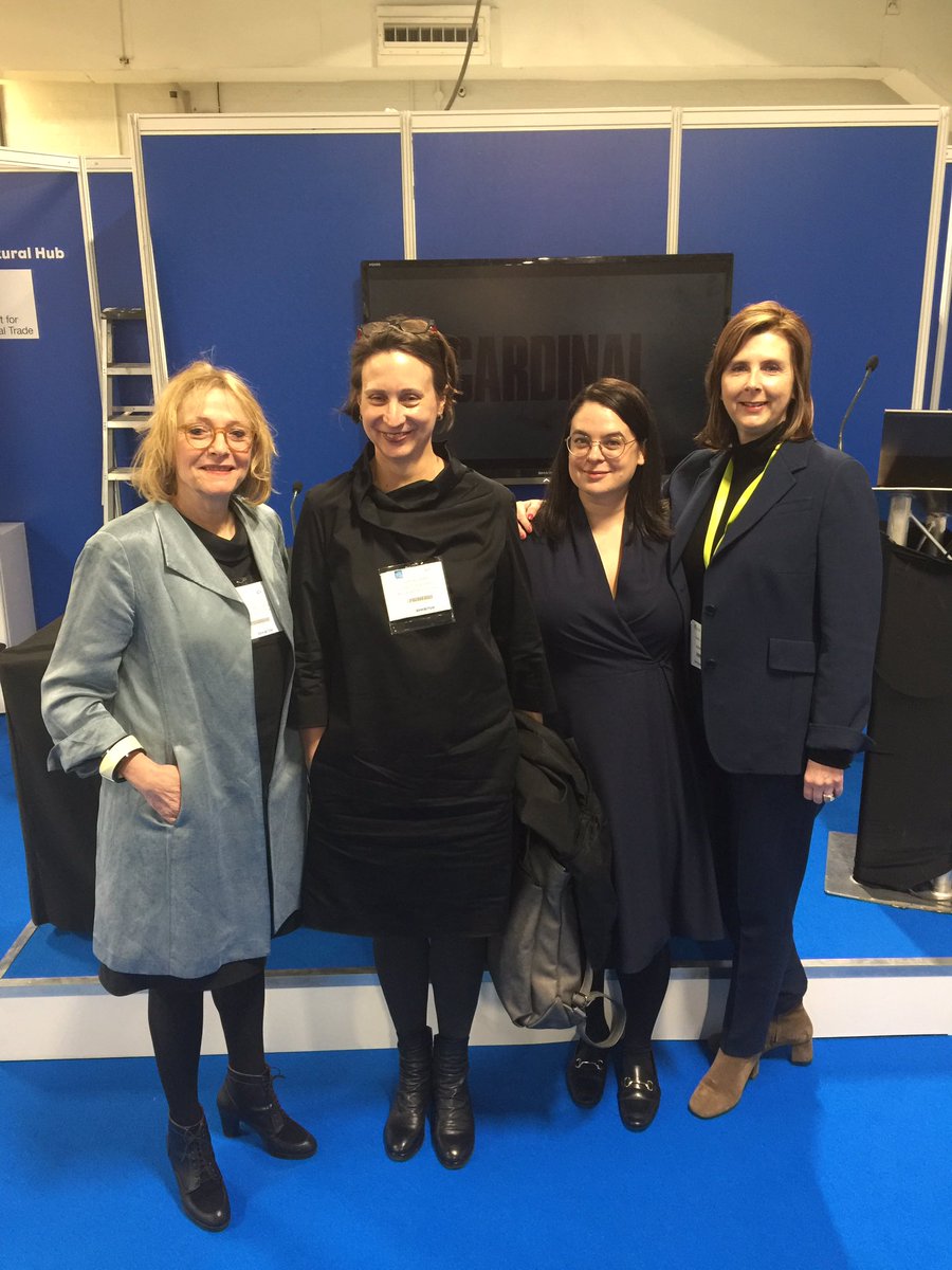 Amazing discussion this morning @LondonBookFair - from the 📖 to the 📺 and back again! #allfemalepanel  @wattpad @CreativeCanUK @AshleighGardner @Lennie_Virago @CanadianUK @diplomacyjones @llyonstweets @KidsCanPress @PenguinCanada