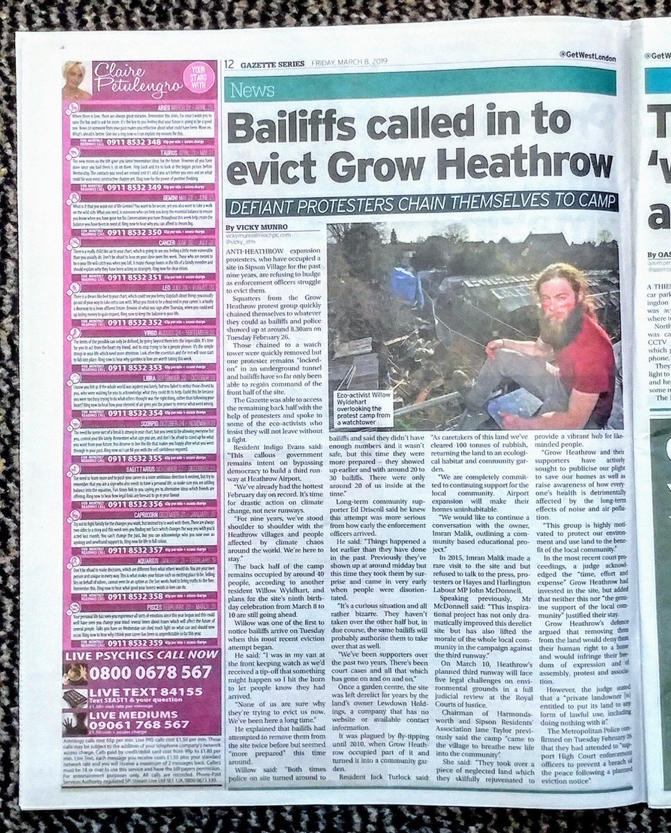 transheathrow's tweet photo. Ealing Gazette, Fri 8 March https://t.co/XgjZs4LMdF