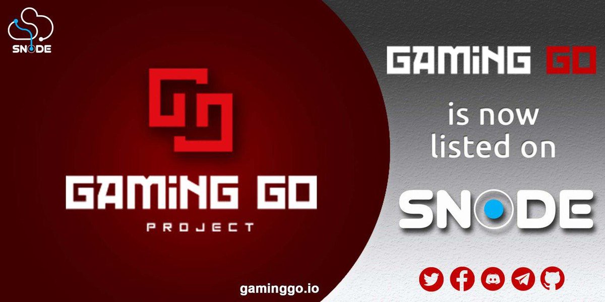 snode_co's tweet image. 📢 We are glad to announce that we have added the support for GamingGo Project (GGP) @GamingGoProject

Website: gaminggo.io
Discord: discord.gg/kfZfUhp
MNO: masternodes.online/currencies/GGP

👉 dashboard.snode.co/masternodes/re…
#masternodes #snode #sharedMN $SND $GGP