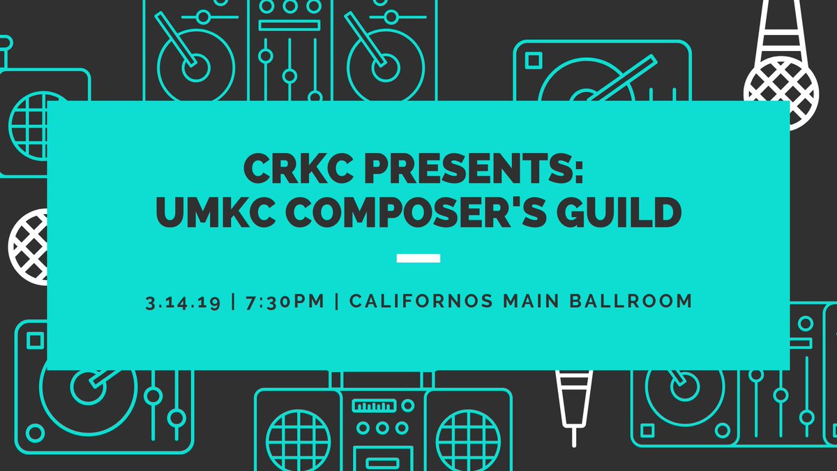 ClassicalRevKC's tweet photo. This Thursday at 7:30pm! Come to Californos to listen to the UMKC Composer's Guild, featuring new works by Joseph Gonzalez, Jacob Frisbe, David James Witter, Ryan Porcu, and Dylan Findley. We hope you are able to join us! https://t.co/B1SaDuA5s5