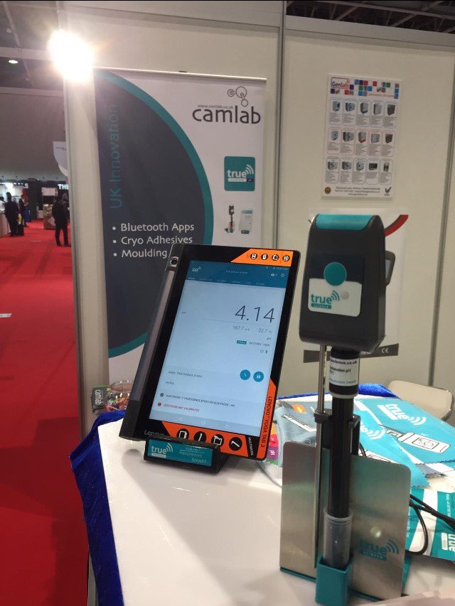 Camblab's tweet photo. We are all set up at @ArabLab Stand 559! Come see the innovative TRUEscience multi-parameter SMART Cap for pH, Dissolved Oxygen, Redox and Ion selective measurement https://t.co/3CpXCHzhv2