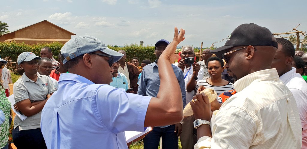 USAIDHingaWeze's tweet photo. A day well spent on the field with @USAIDRwanda's @amy_beeler, @NyamwasaJ and @VerenaRuzibuka as we tour activities of maize and pineapple farmers supported by #HingaWeze in @NgomaDistrict. https://t.co/qa7fpIyWDk