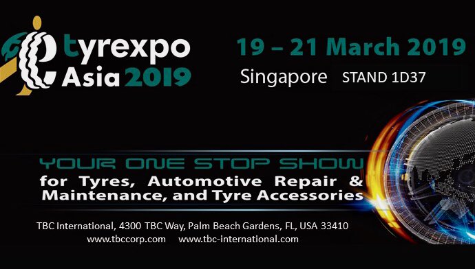 TBC invites you at the Tyrexpo 2019 in Singapore
