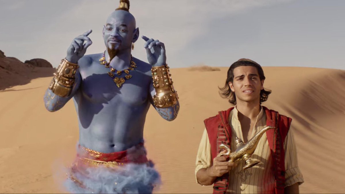 Streamlab_za's tweet photo. IndieWire ‘Aladdin’ Official Trailer: Blue Will Smith Sings and Guy Ritchie Goes Wild: "Aladdin" is one of three live-action Disney movies being release in theaters this year. https://t.co/xulP15sk4H #Film #Aladding #GuyRitchie #WillSmith Via @IndieWire https://t.co/1ZdXu0mkTO