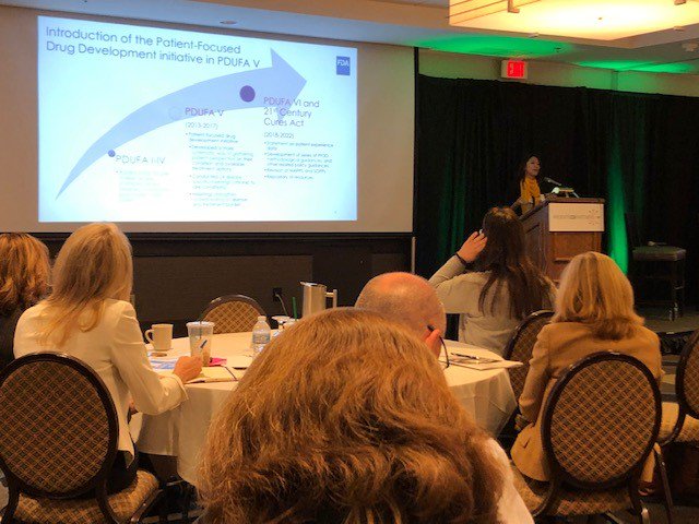 Pujita Vaidya presents FDA guidance for methodological patient-focused drug development (PFDD) #patient2019 #patientsfirst
