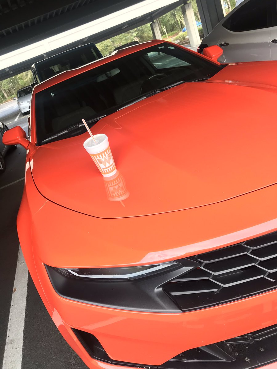 WendyConnerly's tweet photo. My cup matches my car!! 🔥@Whataburger @ChevroletCamaro @macyconnerly97 https://t.co/OeIqYw8sPS