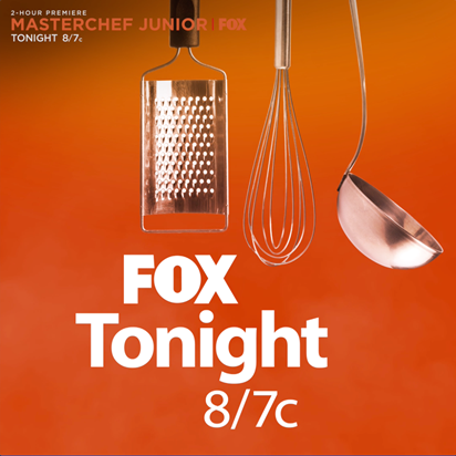 FOX5Atlanta's tweet photo. Are YOU ready for the 2-hour premiere of @MasterChefJrFOX? Yes Chef!
Watch TONIGHT at 8 on @FOXTV!
#TinyChefs
#MasterChefJunior https://t.co/s2nG2pFkgW