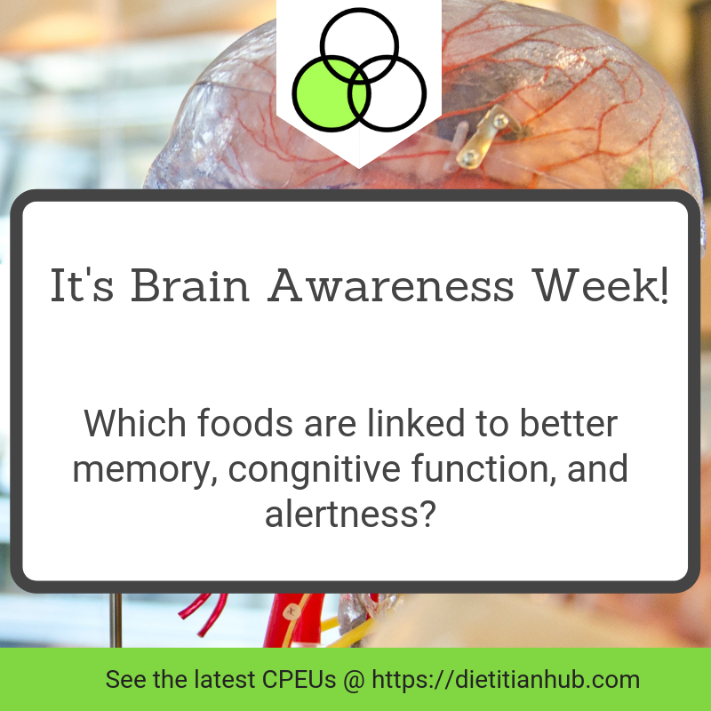 DietitianHub's tweet photo. It's #BrainAwarenessWeek For continuing education on the brain, visit https://t.co/dYTx9PNZ3l #rdcpe #rd2be #nutritioneducation #continuingeducation @HelmPublishing https://t.co/Wvlc7LInKg