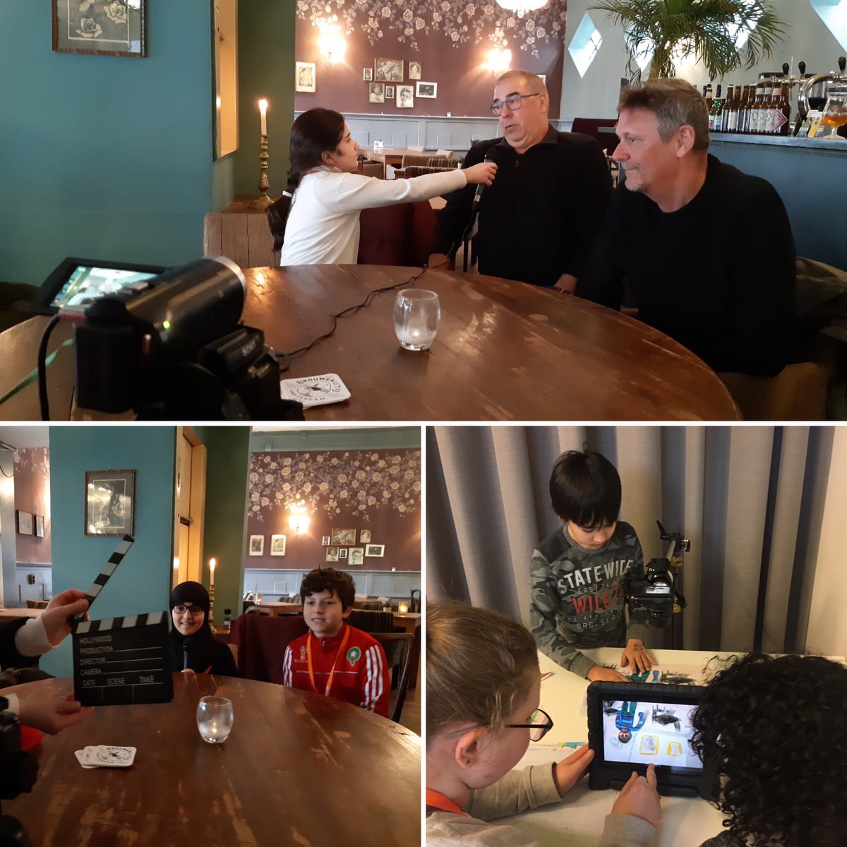 Het was een drukke middag voor het Kinderpersbureau Indische buurt! We hebben de foto’s voor de animatiefilmpjes over de buurt gemaakt en we gingen naar het Badhuis waar we een paar gasten konden interviewen.