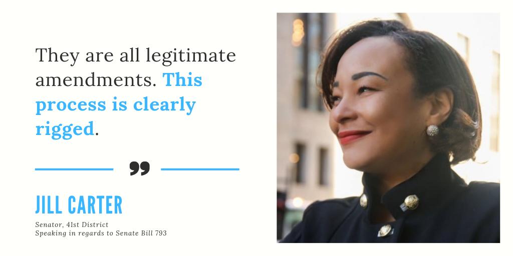 JHUWontTellYou's tweet photo. #JHUWontTellYou how the amendments should be considered because then they'd be admitting the bill is flawed in many ways. Thank you, @jillpcarter https://t.co/I9PfoOIfpk