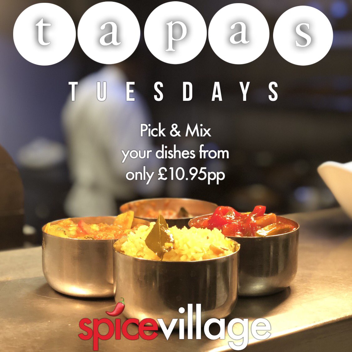 spice_villagemk's tweet photo. Thereβs plenty to shout about with us at the Spice Village MK, with plenty of reasons to fuel your curry cravings! π₯πΆπ½
#TapasTuesdays along with #Banquetnights only at the Award Winning Indian Spice Village!
#miltonkeynes #fuelyourhunger #indian https://t.co/wuZ8gs84vJ