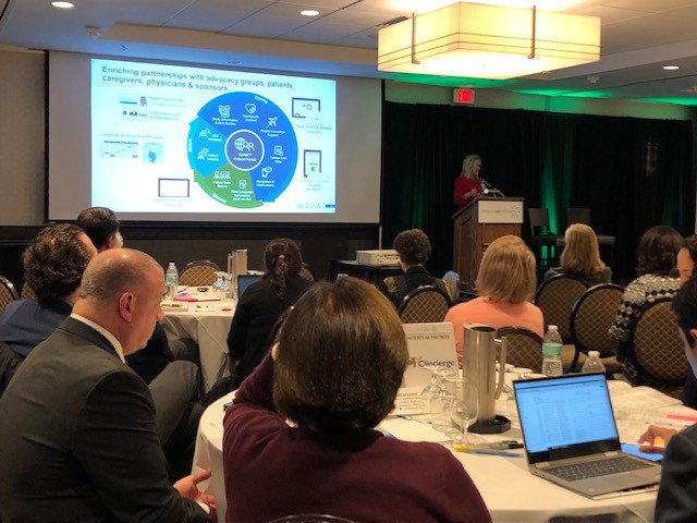 "The ability to gather and integrate patients insights is critical to trial success", Cynthia Verst, PharmD @iqvia  #patient2019 #patientsfirst