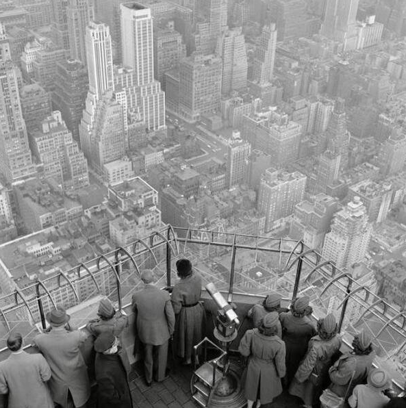 View from the Empire State Building, 1950