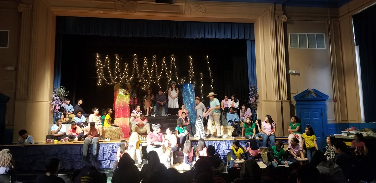 Once on this Island musical happening right now in our auditorium.