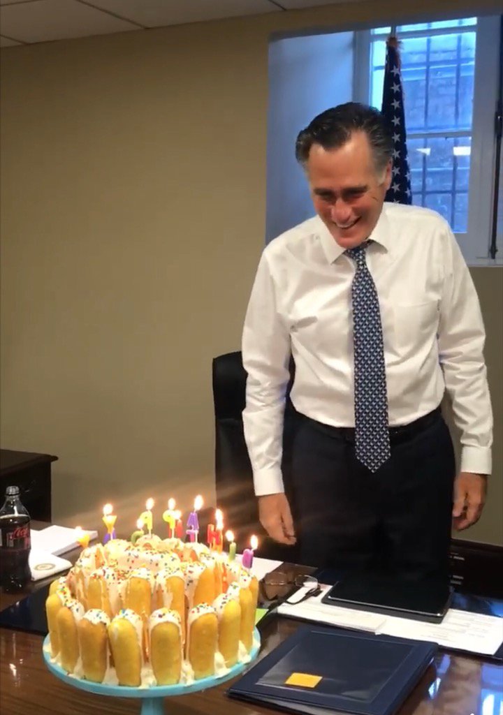 Mitt Romney Celebrated His Birthday With A Cake Made Of Twinkies Twitter