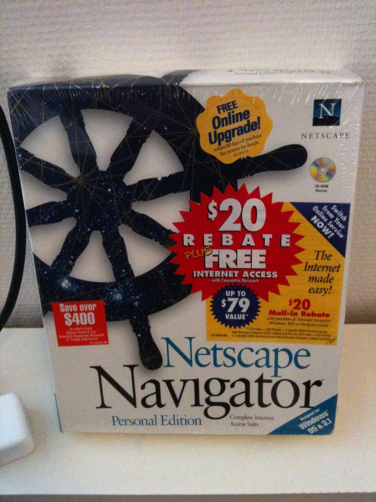mikko's tweet image. Fun fact: web browsers used to be commercial products. You had to buy them. #Web30