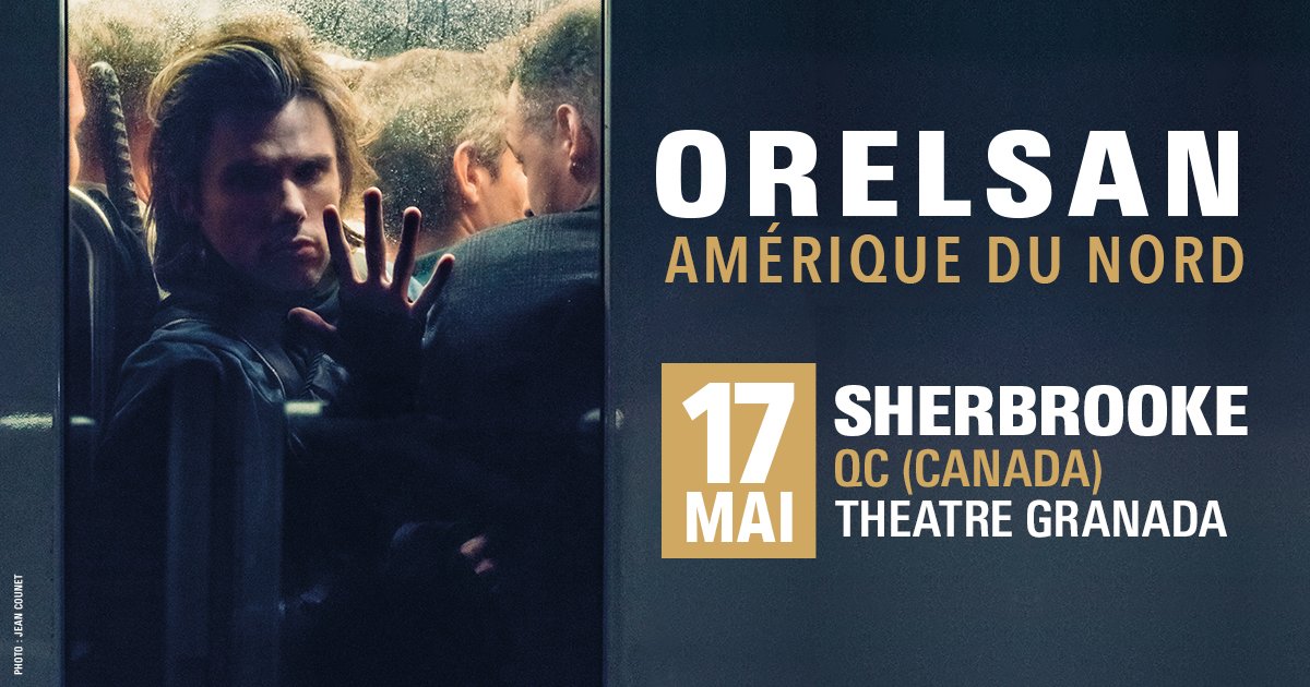 En grande primieur à Sherbrooke, <a href="/Orel_san/">OrelSan</a> sera sur notre sc;ène le 17 mai prochain.  Billets en vente le vendredi 15 mars dès 11h #Orelsan #sherby theatregranada.com/orelsan/