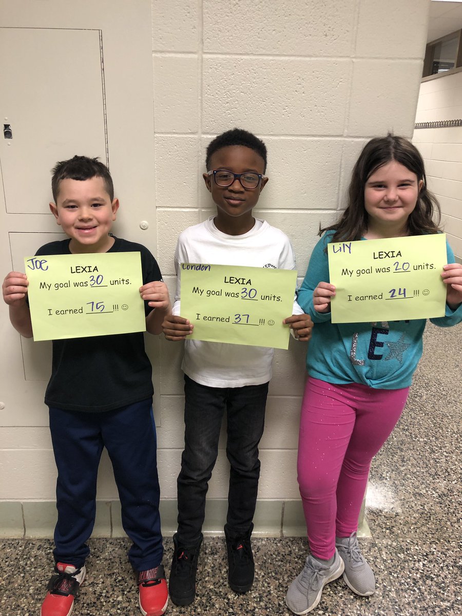 Making personal unit goals for the week and surpassing them!!! <a href="/LanderElem/">Lander Elementary</a>