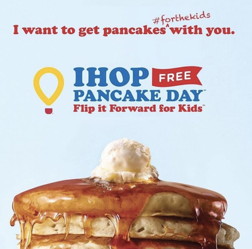 MAOTeenND's tweet photo. Happy #nationalpancakeday !💕🥞
Today I am supporting from afar for the @ihop Free Pancake Day Flip it Forward for Kids with my not-so-short short stack.☺️
For my Fargo friends, stop into IHOP today for a free short stack and to donate to @cmnhospitals !✨
#forthekids #mndoteen https://t.co/aSlshs9VpS
