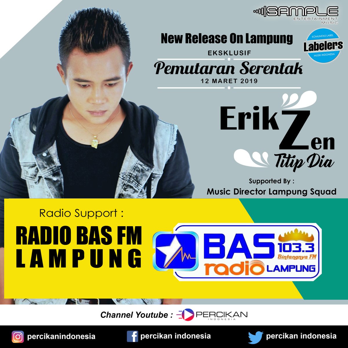 #PemutaranPerdana
New Hits TITIP DIA - ERIK ZEN 
Dengar sekarang di 103.3 FM Lampung.
#NewHits
#TitipDia 

cc : @percikanindonesia  <a href="/masewapromotion/">masewaID</a> 
MD @Kaka_Aditya25