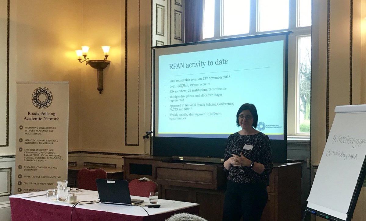 MobileEngaged's tweet photo. Dr Helen Wells kicks off the launch of the Roads Policing Academic Network (RPAN)
@RoadsPolicingAN
#MobileEngaged #RoadSafety https://t.co/rXrswRarZV